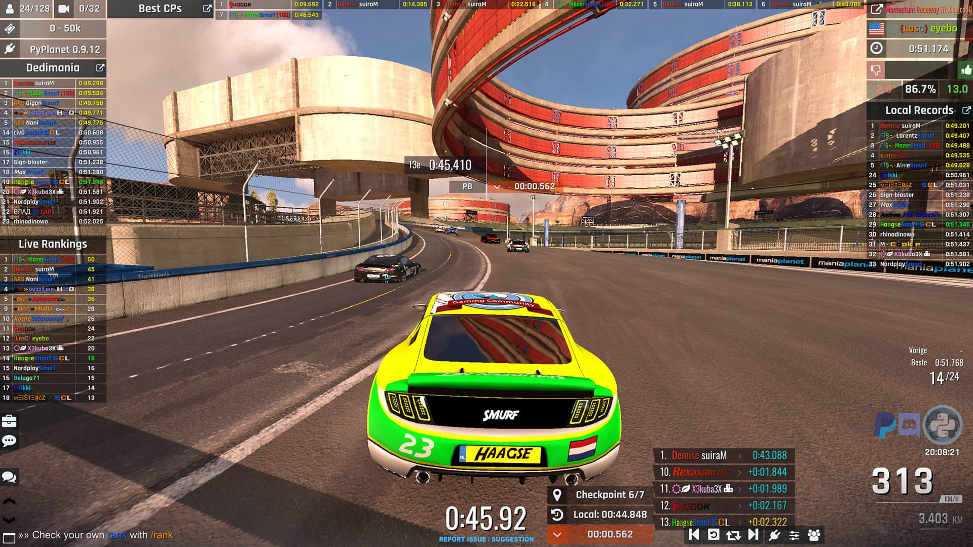 PyPlanet In-Game UI Maniaplanet